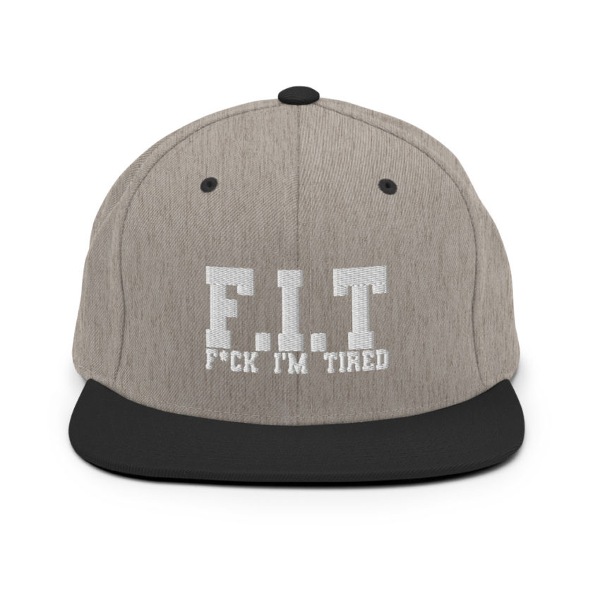 Fit - Fuck I'm Tired Snapback Hat - Image 16