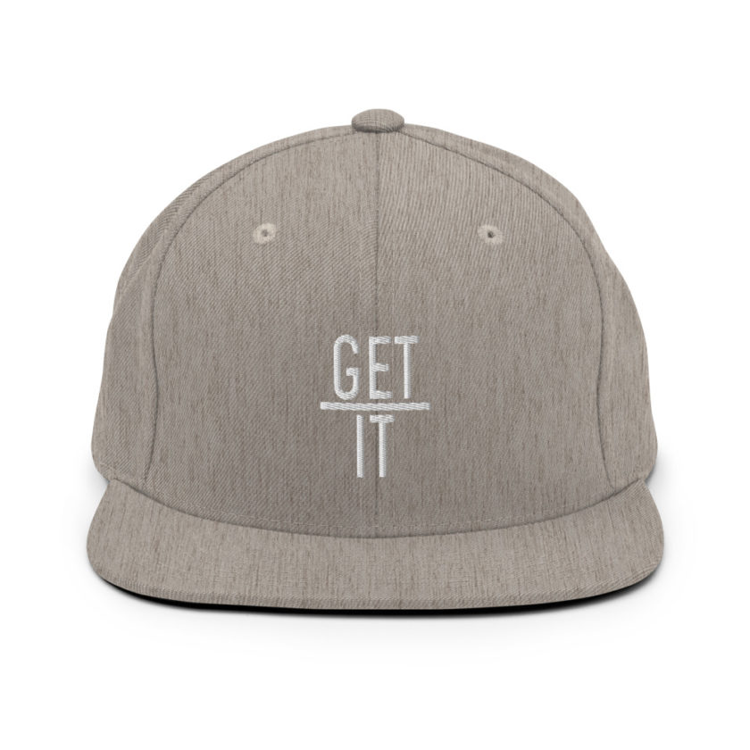 Get over it  Snapback Hat - Image 19