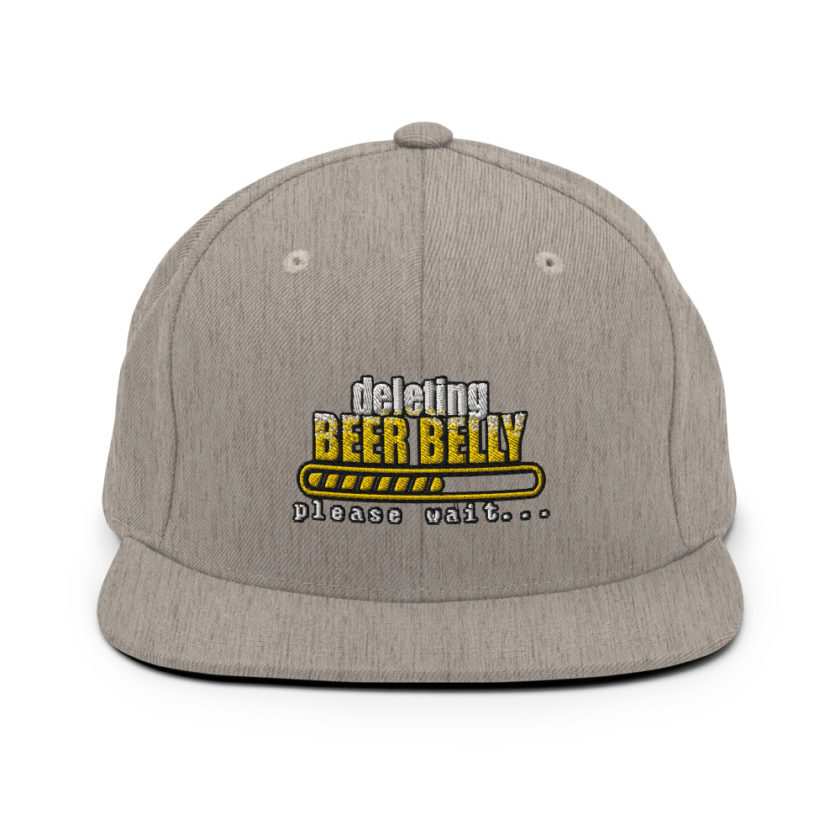 Deleting beer belly, please wait... Snapback Hat - Image 20