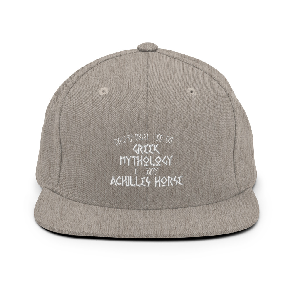 Not knowing Greek mythology is my Achilles horse Snapback Hat - Image 19