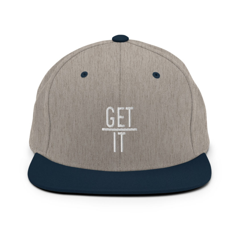 Get over it  Snapback Hat - Image 17