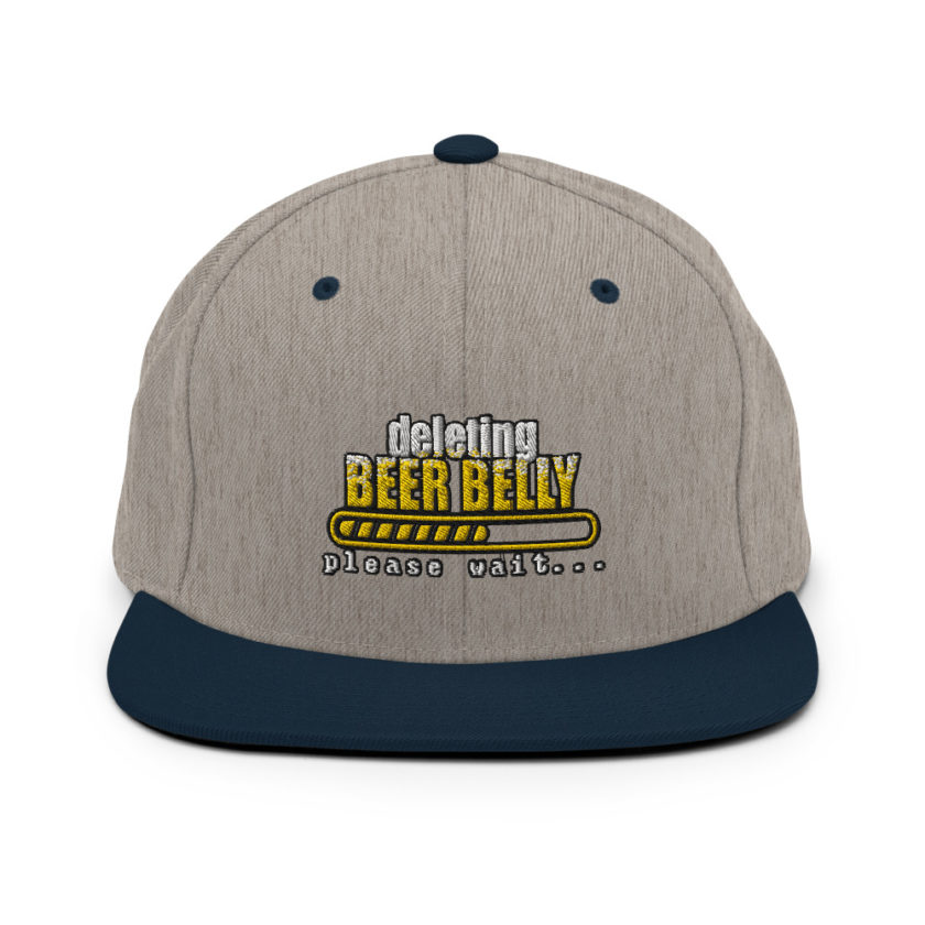 Deleting beer belly, please wait... Snapback Hat - Image 18