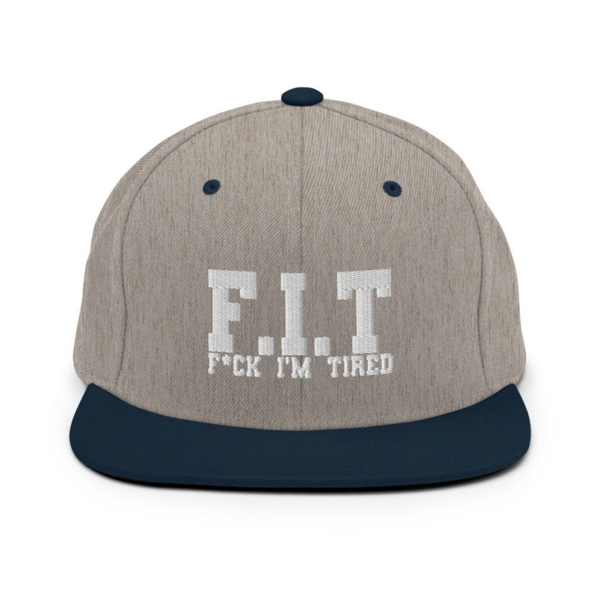 Fit - Fuck I'm Tired Snapback Hat - Image 17
