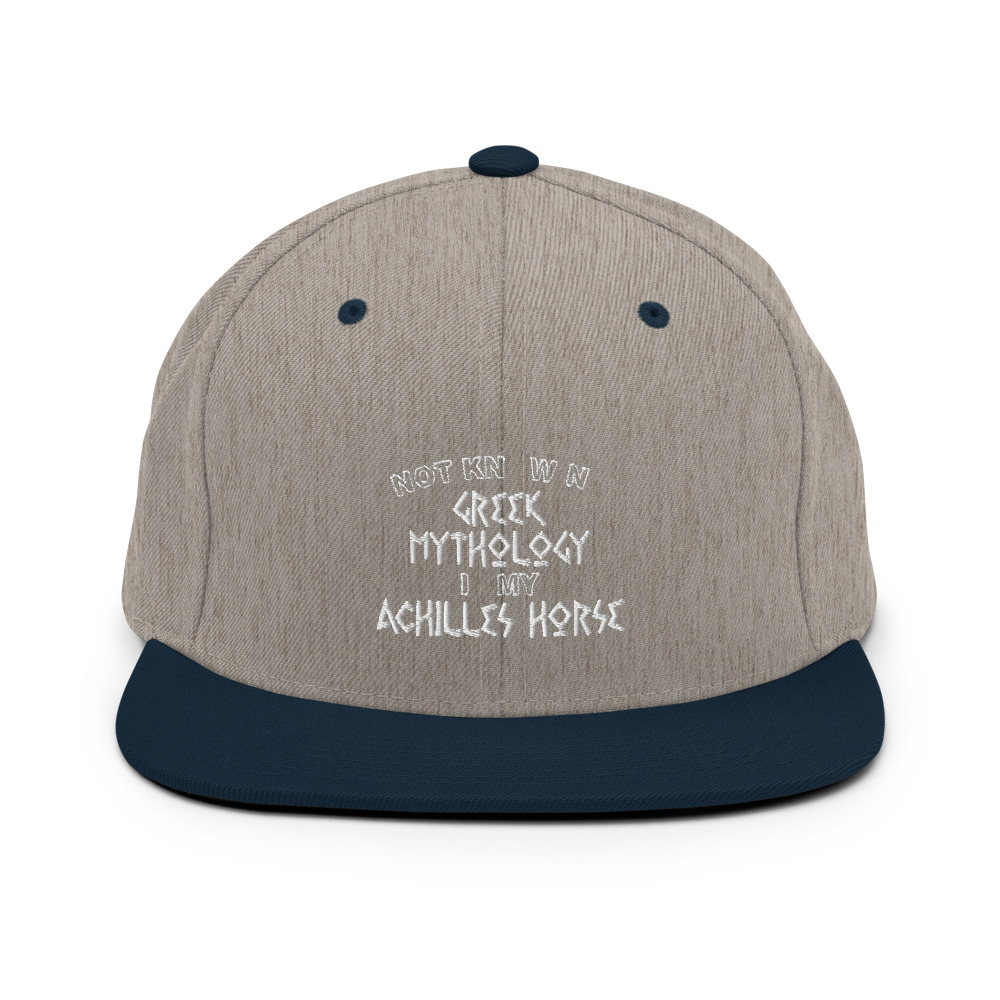 Not knowing Greek mythology is my Achilles horse Snapback Hat - Image 17