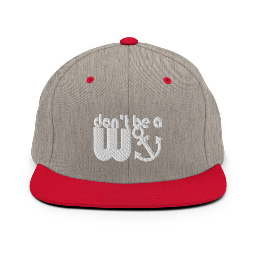 Don't be a wanker.  Snapback Hat - Image 18