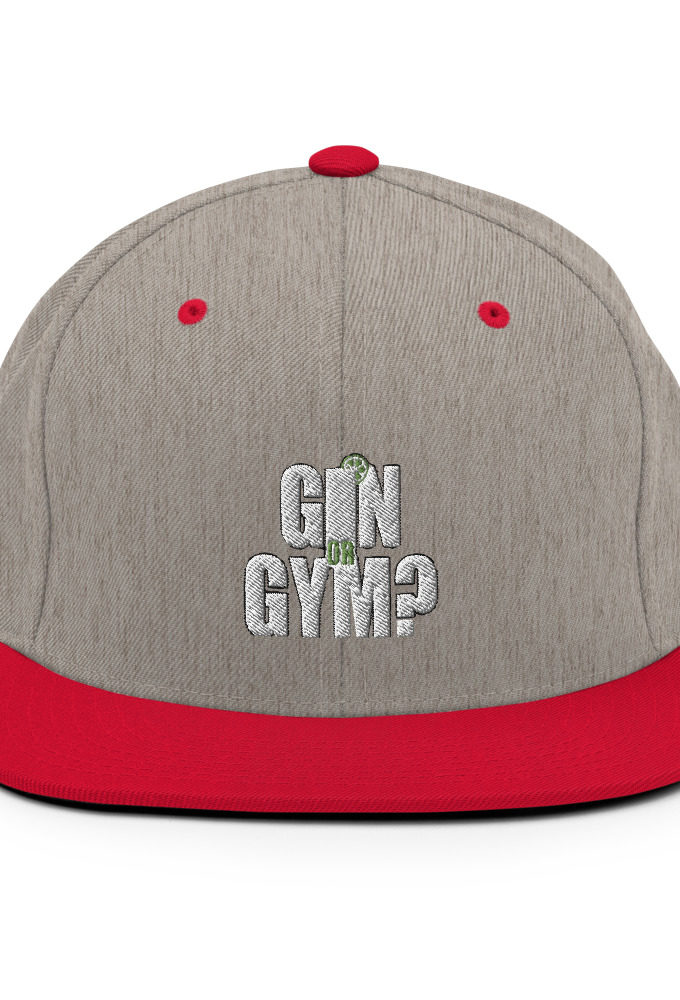 Gin or Gym?  Snapback Hat