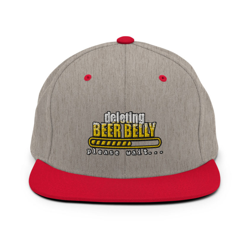 Deleting beer belly, please wait... Snapback Hat - Image 19