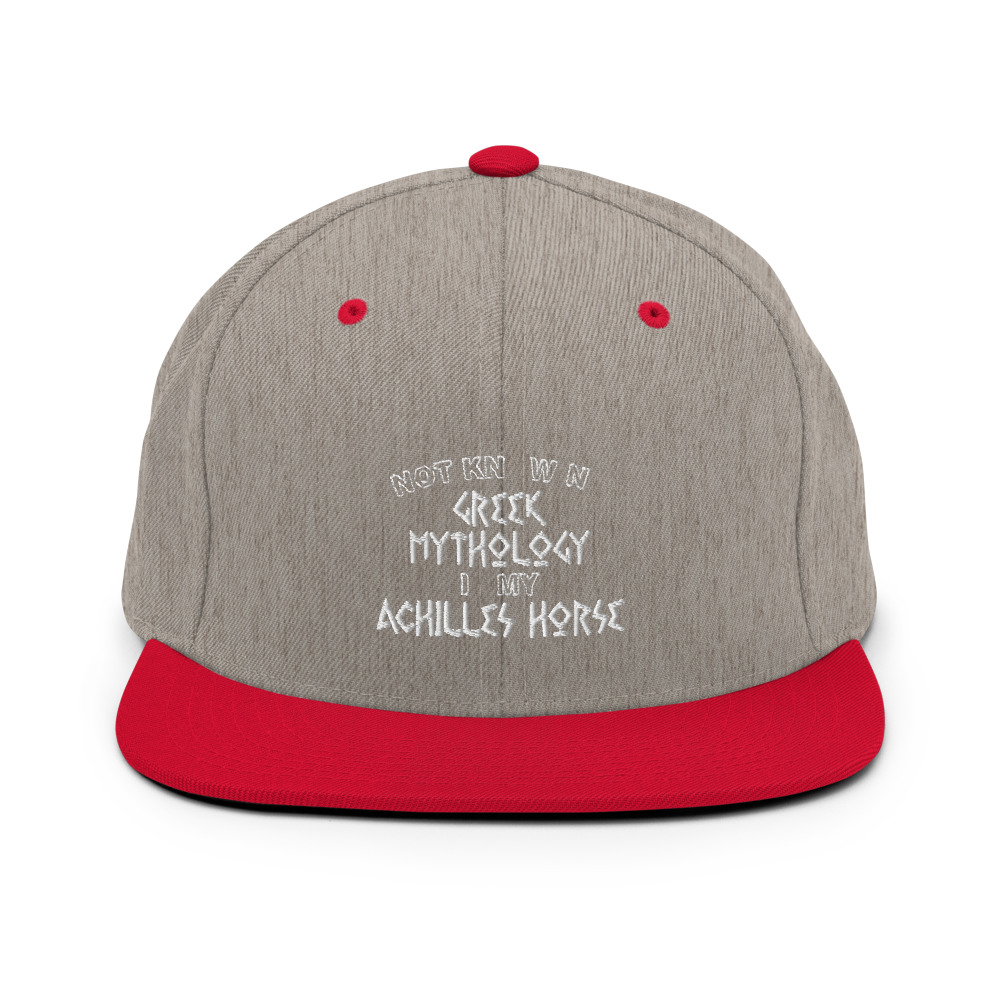 Not knowing Greek mythology is my Achilles horse Snapback Hat - Image 18