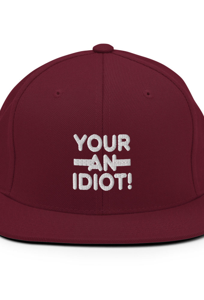 Your an idiot!  Snapback Hat