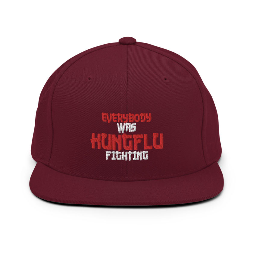 Everybody was Kungflu fighting!  Snapback Hat - Image 8
