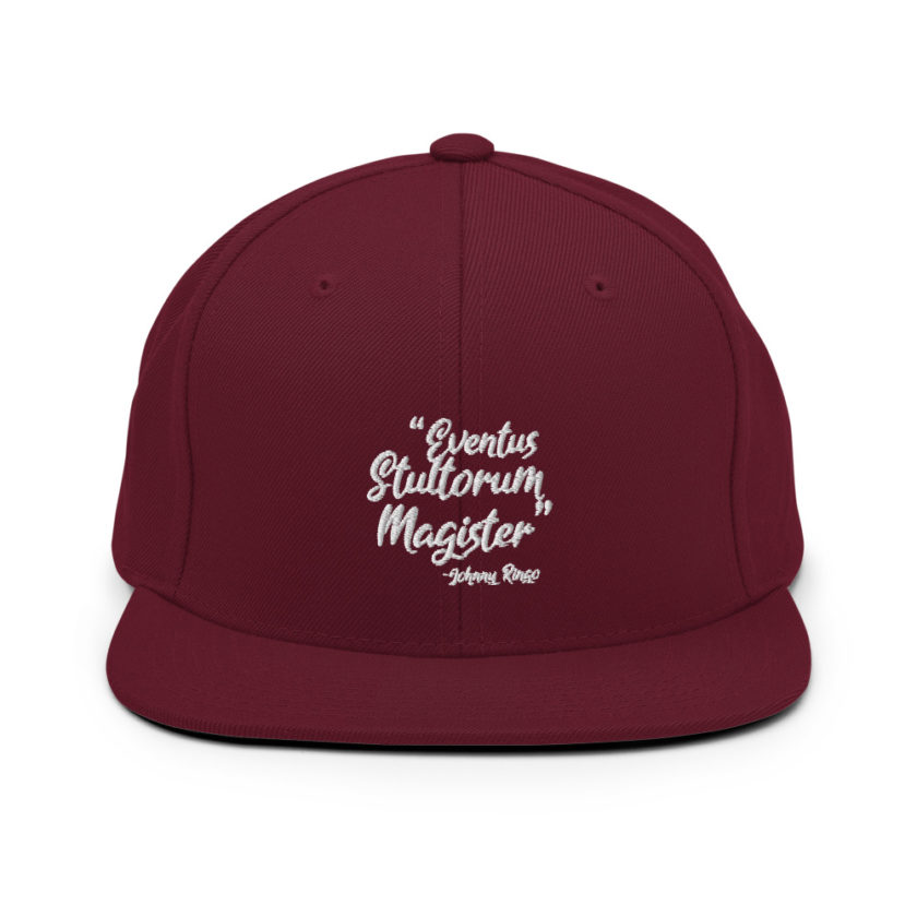 Eventus Stultorum Magister - Johnny Ringo, Tombstone Snapback Hat - Image 8