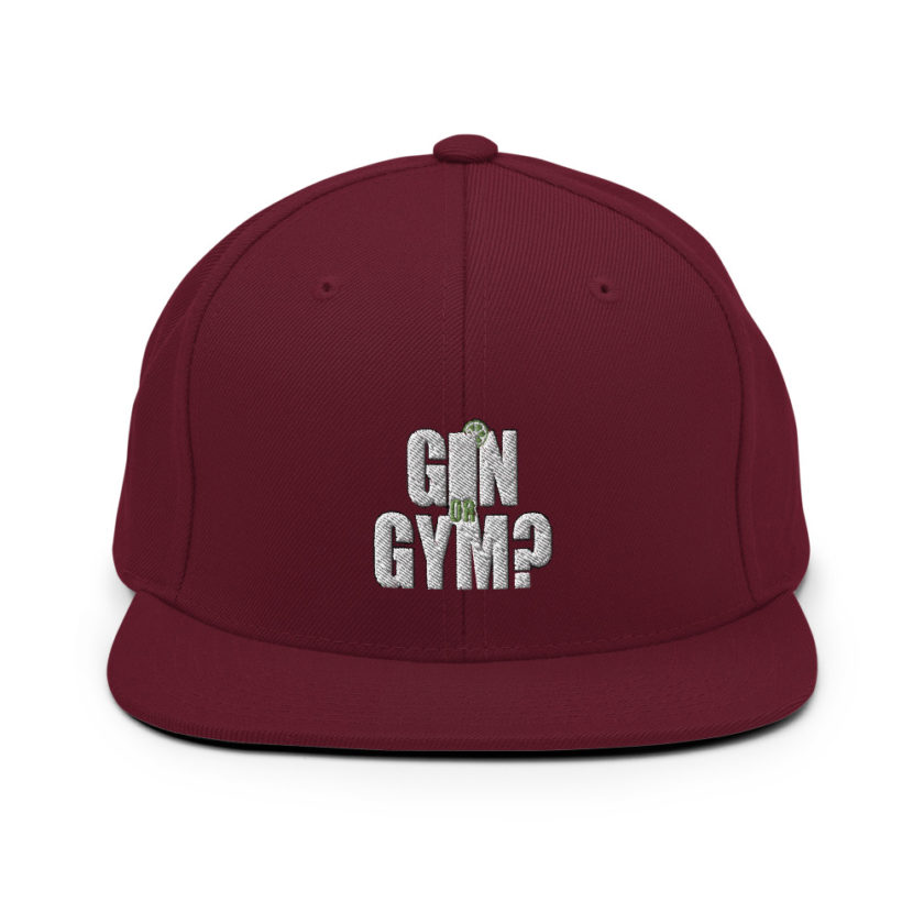Gin or Gym?  Snapback Hat - Image 8