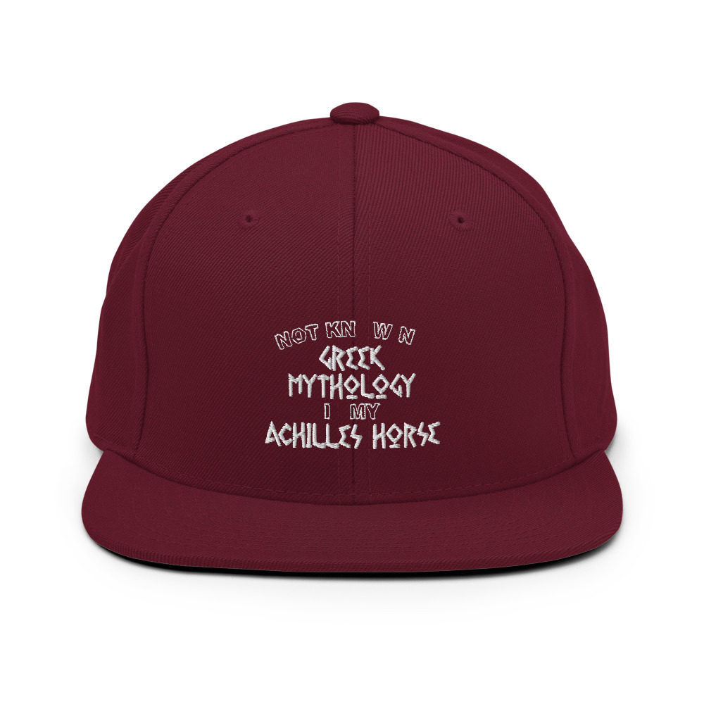 Not knowing Greek mythology is my Achilles horse Snapback Hat - Image 8