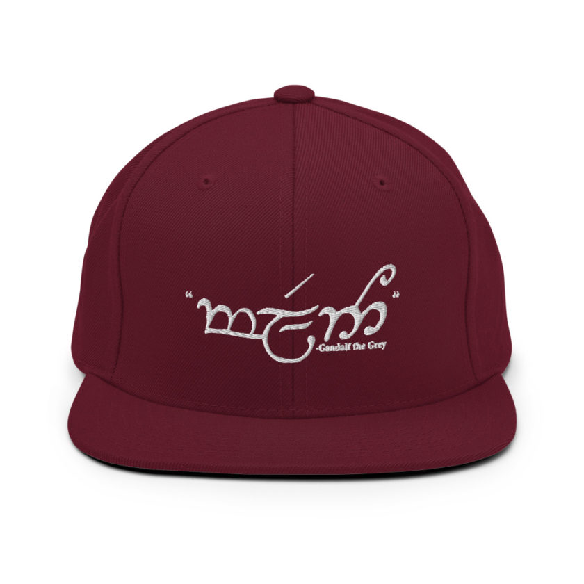 Friend - Gandalf the Grey, Lord of the Rings  Snapback Hat - Image 8