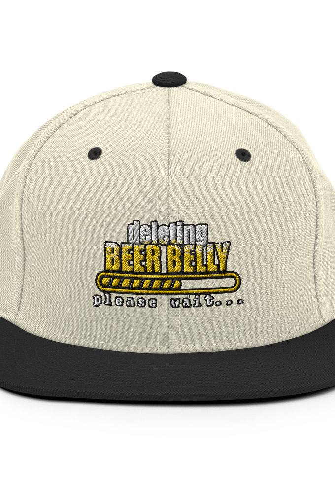 Deleting beer belly, please wait... Snapback Hat