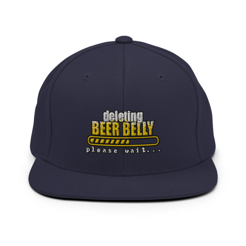 Deleting beer belly, please wait... Snapback Hat - Image 10