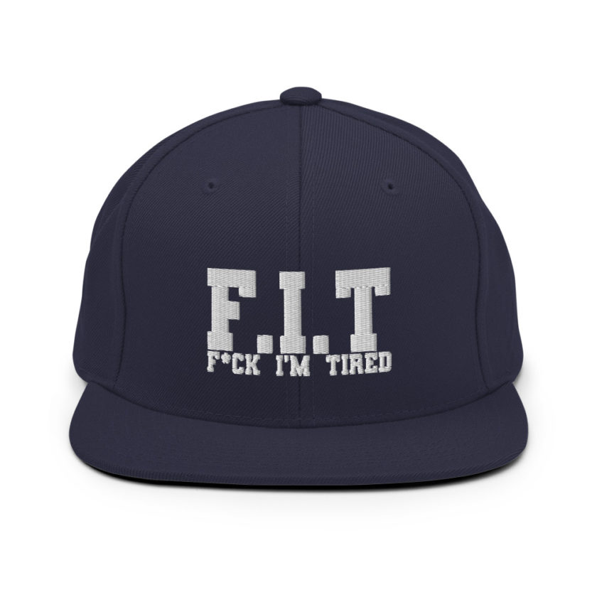 Fit - Fuck I'm Tired Snapback Hat - Image 9