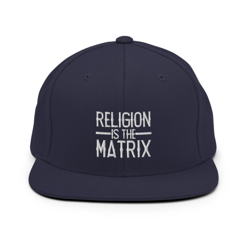 Religion is The Matrix Snapback Hat - Image 9