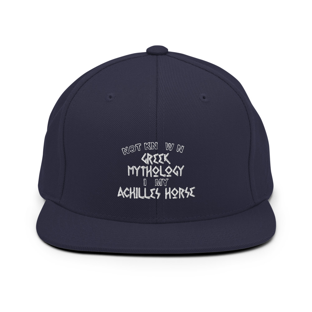 Not knowing Greek mythology is my Achilles horse Snapback Hat - Image 10