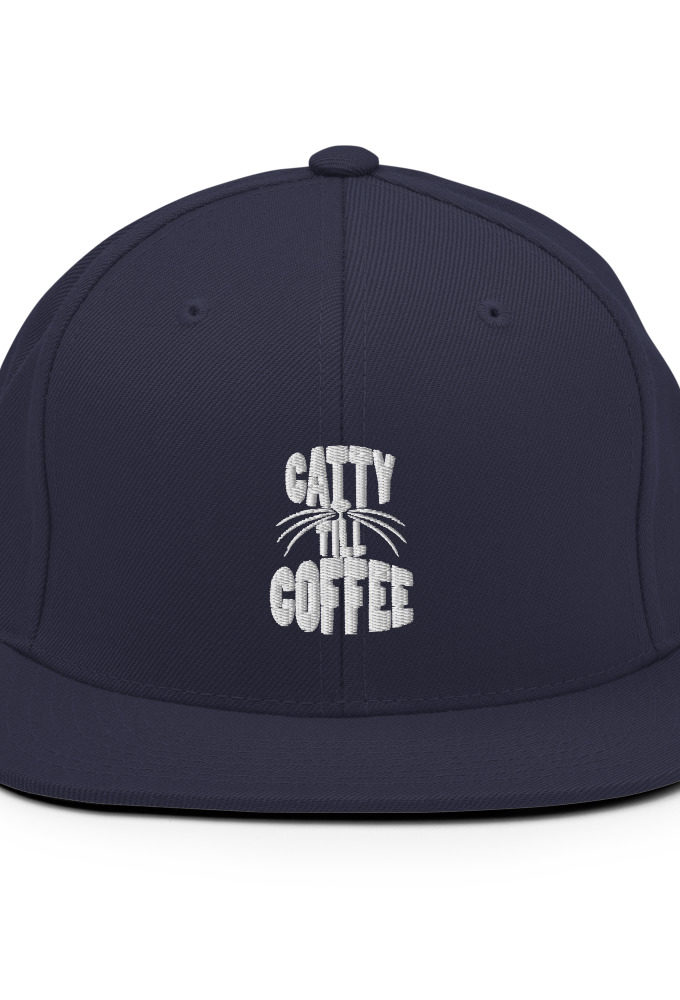 Catty till coffee  Snapback Hat