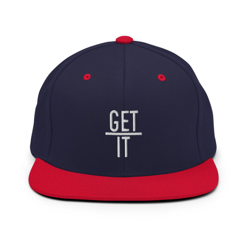 Get over it  Snapback Hat - Image 10