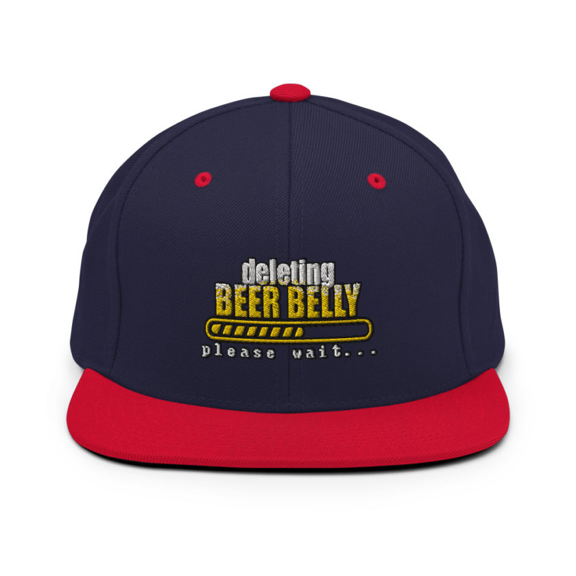 Deleting beer belly, please wait... Snapback Hat - Image 11
