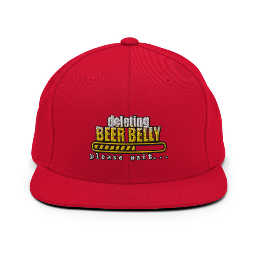 Deleting beer belly, please wait... Snapback Hat - Image 13