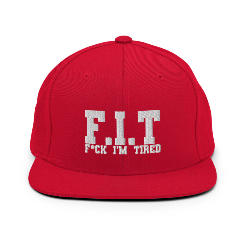 Fit - Fuck I'm Tired Snapback Hat - Image 12