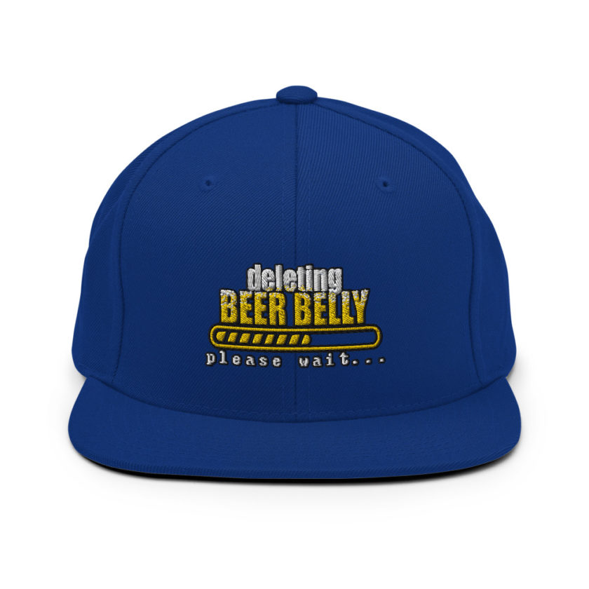 Deleting beer belly, please wait... Snapback Hat - Image 9