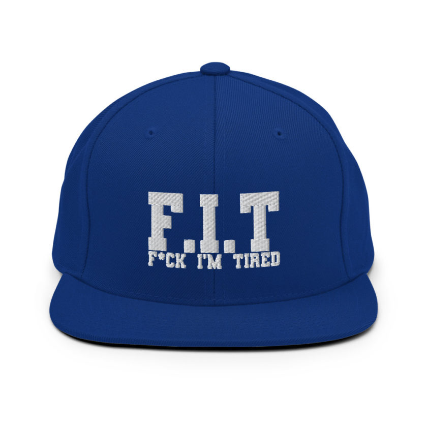 Fit - Fuck I'm Tired Snapback Hat - Image 8