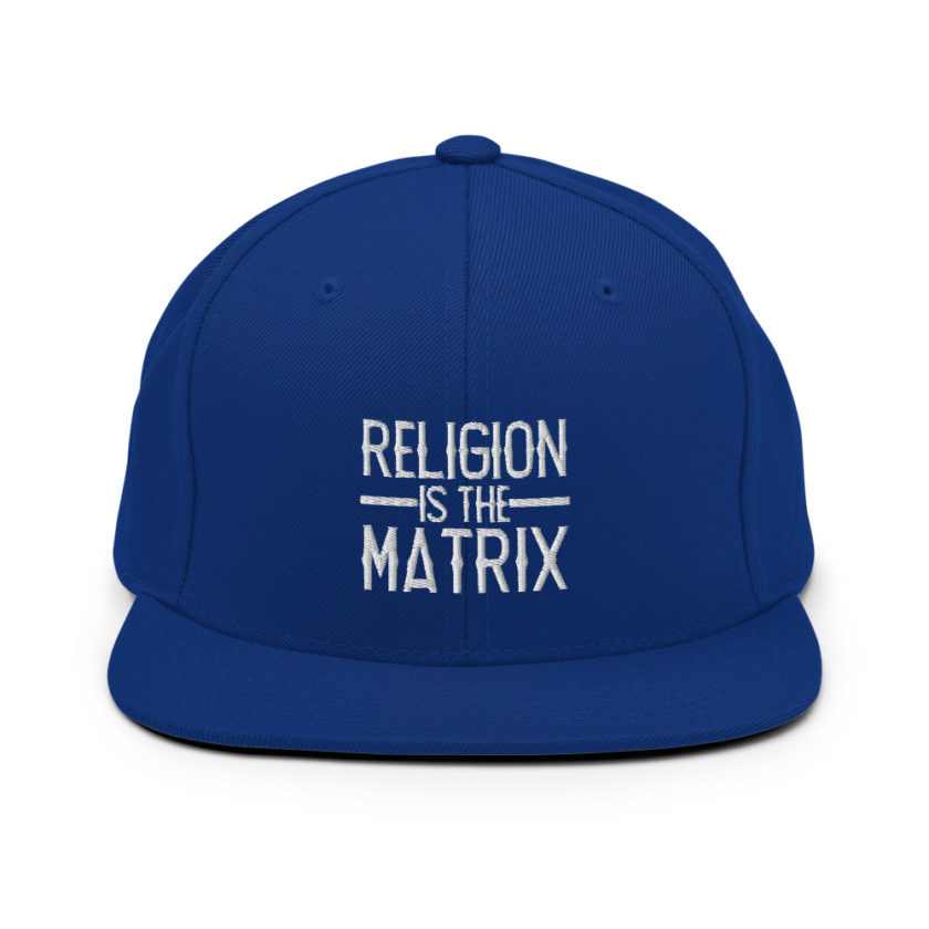 Religion is The Matrix Snapback Hat - Image 8
