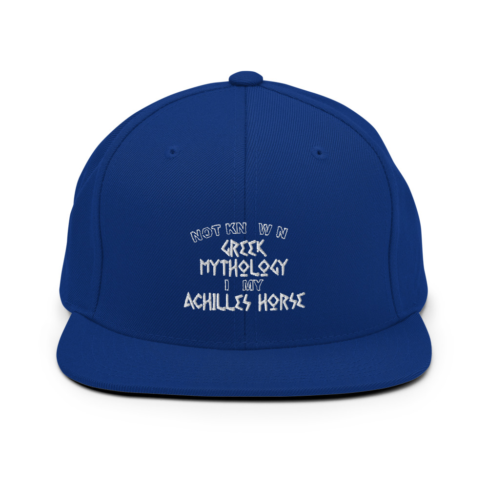 Not knowing Greek mythology is my Achilles horse Snapback Hat - Image 9