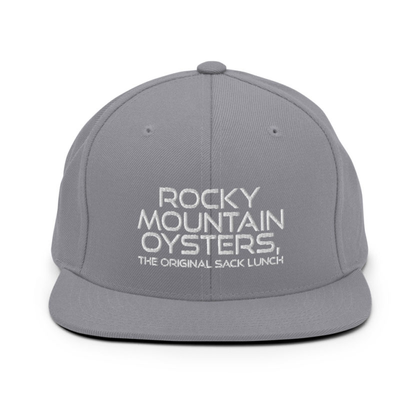 Rocky Mountain Oysters, the original sack lunch. Snapback Hat - Image 15