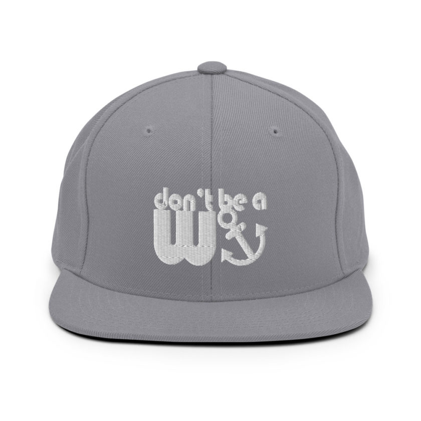 Don't be a wanker.  Snapback Hat - Image 15