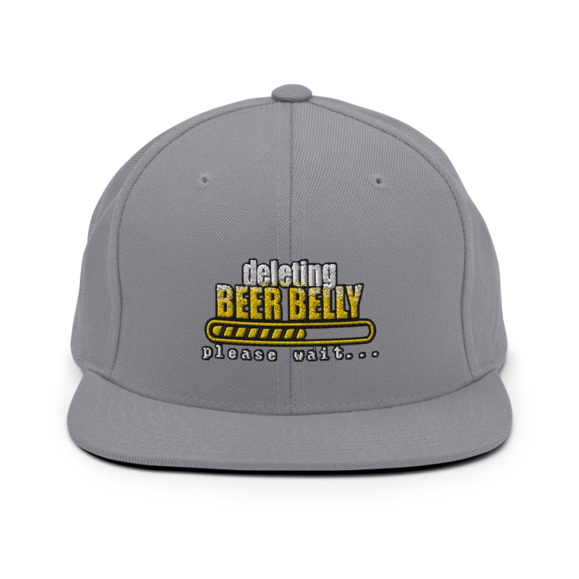 Deleting beer belly, please wait... Snapback Hat - Image 16