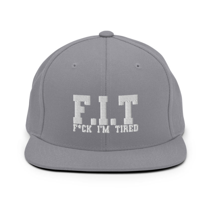 Fit - Fuck I'm Tired Snapback Hat - Image 15
