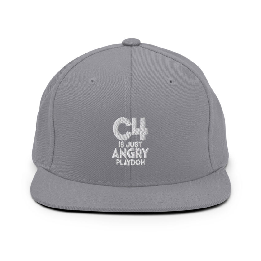 C4 is just angry playdoh Snapback Hat - Image 15