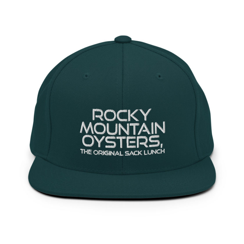 Rocky Mountain Oysters, the original sack lunch. Snapback Hat - Image 11