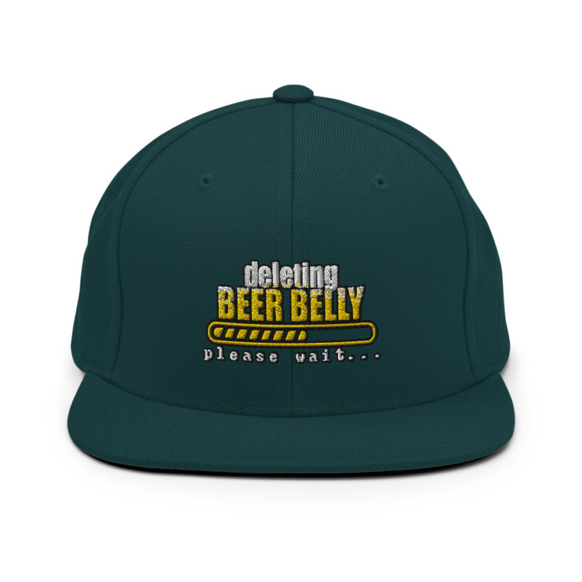 Deleting beer belly, please wait... Snapback Hat - Image 12