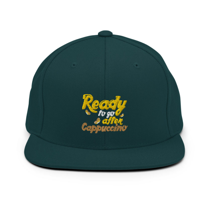 Ready to Go After Cappuccino  Snapback Hat - Image 11