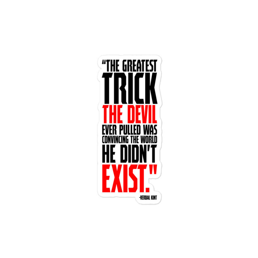 The greatest trick the Devil ever pulled was convincing the world he didn't exist - Verbal Kint Bubble-free stickers - Image 3