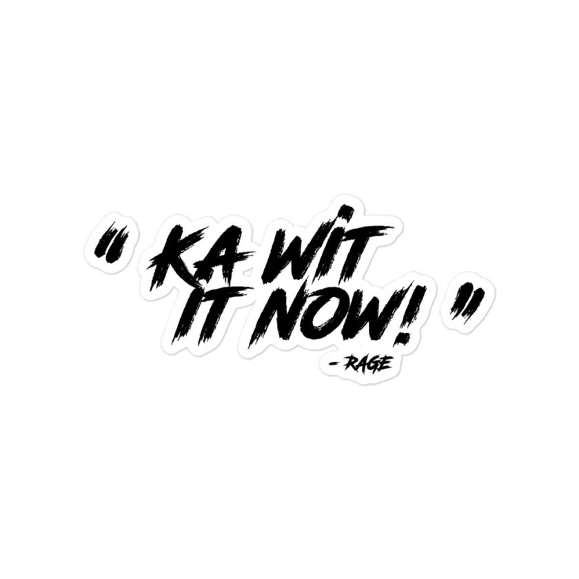 Ka Wit it now! - Rage Against the Machine Bubble-free stickers
