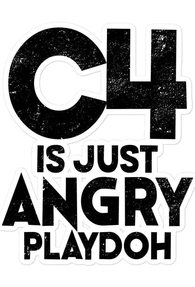 C4 is just angry playdoh Bubble-free stickers