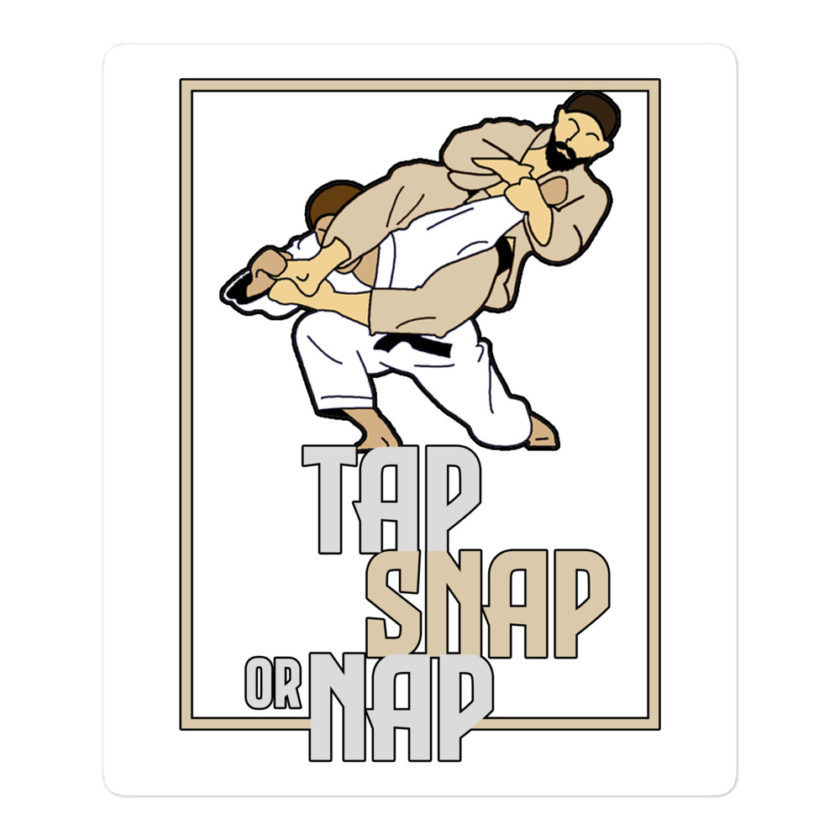 Tap, Snap or Nap Bubble-free stickers