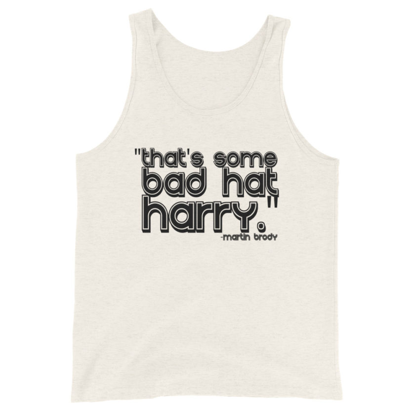 That's some bad hat Harry. Unisex Tank Top - Image 3