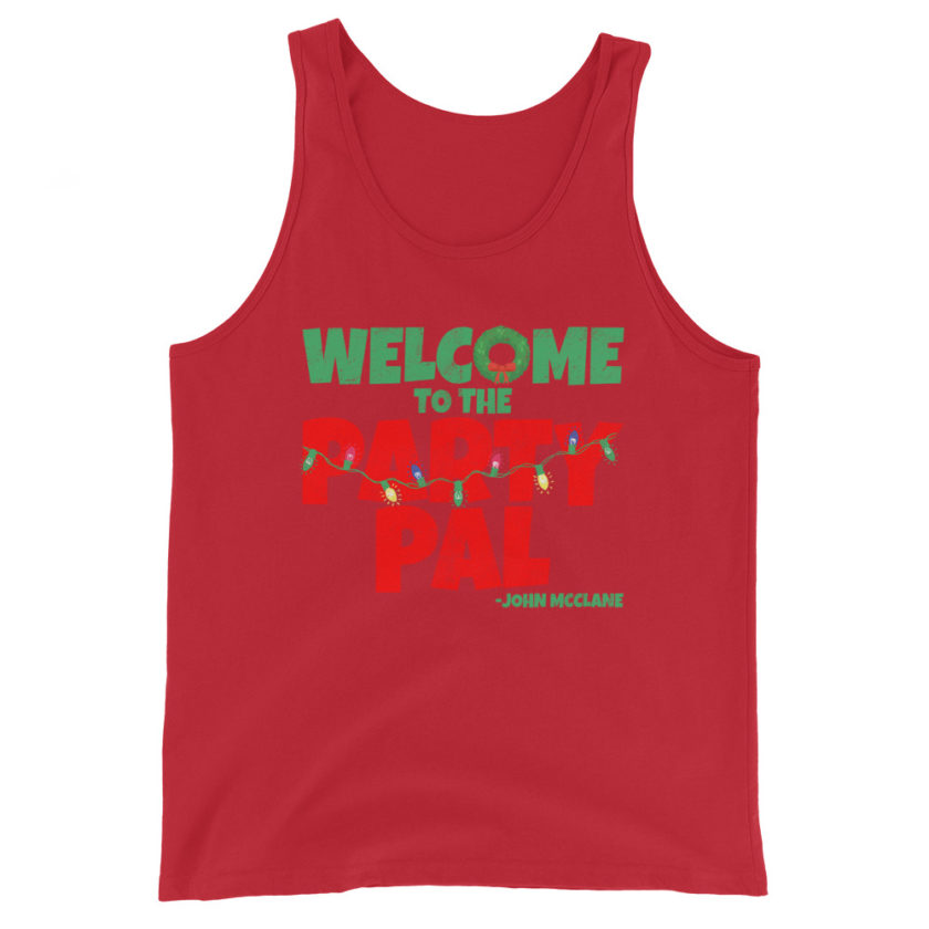 Welcome to the party pal.  Unisex Tank Top - Image 3