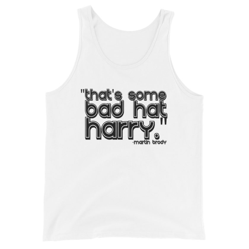That's some bad hat Harry. Unisex Tank Top - Image 4