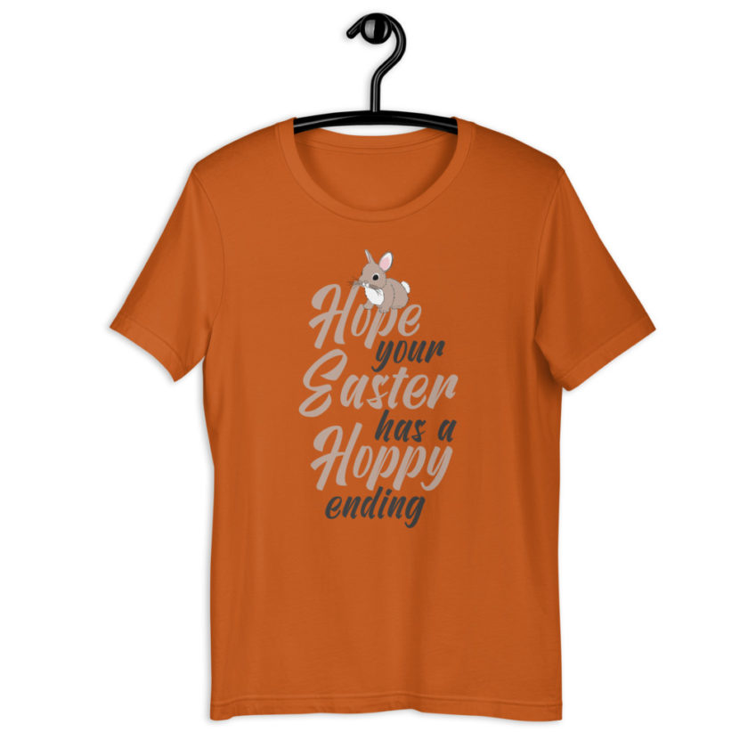 Hope your Easter has a hoppy ending  Short-Sleeve Unisex T-Shirt - Image 3