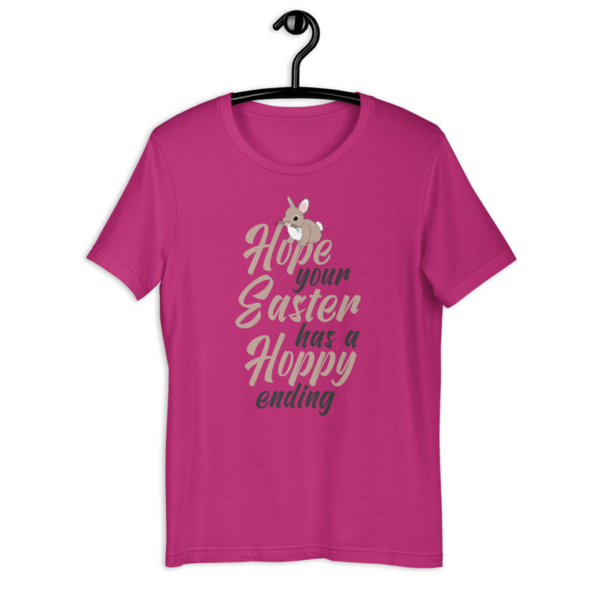 Hope your Easter has a hoppy ending  Short-Sleeve Unisex T-Shirt - Image 2