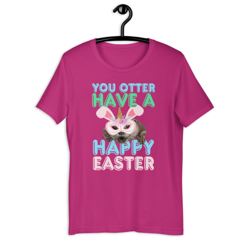 You otter have a happy Easter Short-Sleeve Unisex T-Shirt - Image 6